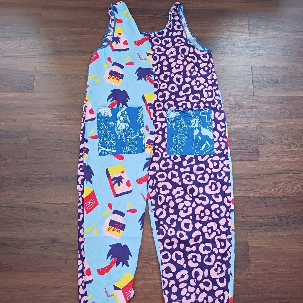 Rare Nooworks Patchwork Leopard Snacks Blue Dog P… - image 1